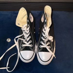 Black high tops Converse